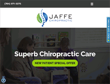 Tablet Screenshot of jaffechiropractic.com